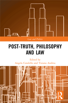 Post-Truth, Philosophy and Law; First Edition