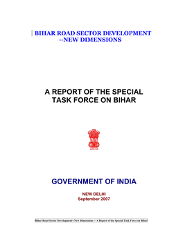 A Report of the Special Task Force on Bihar Government of India