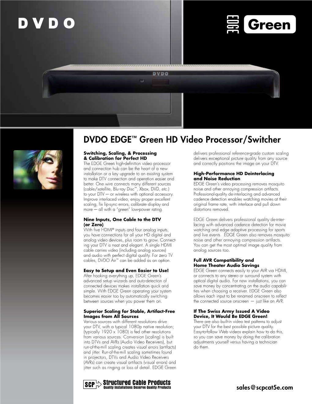 DVDO EDGE™ Green HD Video Processor/Switcher