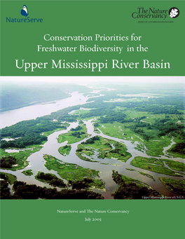 Conservation Priorities for Freshwater Biodiversity in the Upper Mississippi River Basin