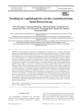 Feeding by Raphidophytes on the Cyanobacterium Synechococcus Sp