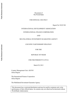 World Bank Document