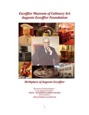 Auguste Escoffier Foundation