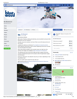 Ski Bluewood - Posts