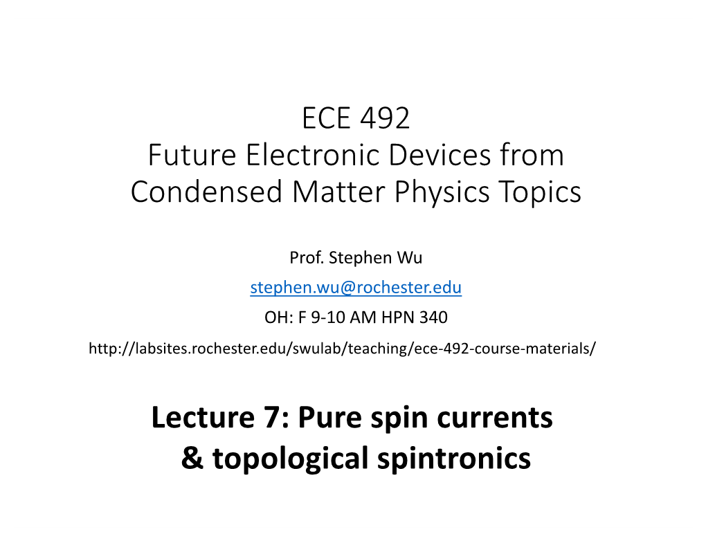 ECE 492-Lecture7