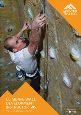 Climbing Wall Development Instructor Candidate Handbook