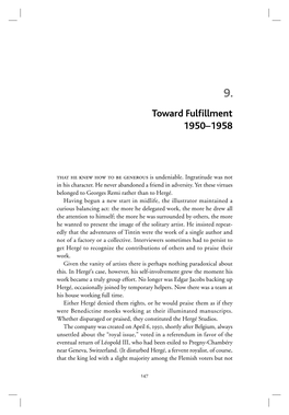 Toward Fulfillment 1950–1958