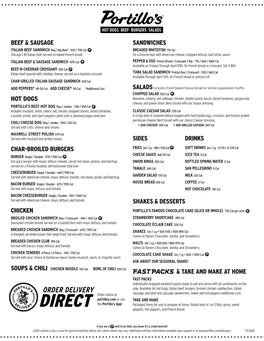 Limited Menu