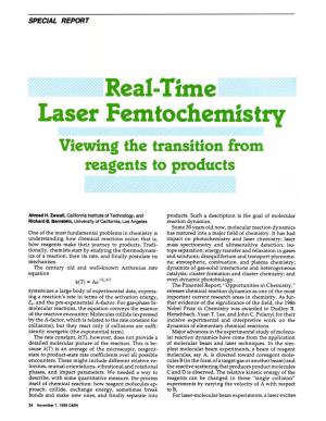 Real-Time Laser Femtochemistry: Viewing the Transition From