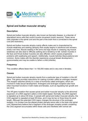 Spinal and Bulbar Muscular Atrophy