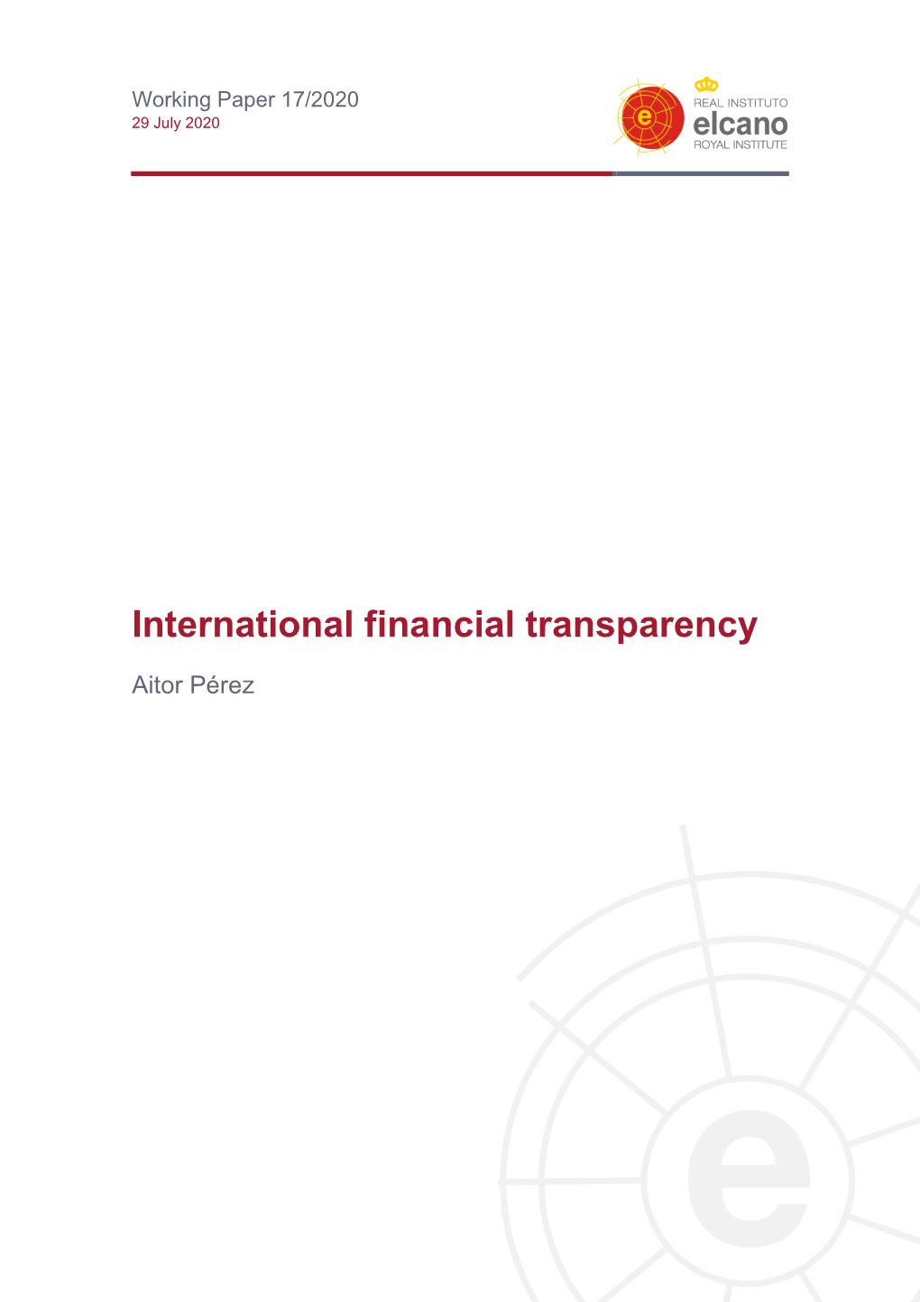 International Financial Transparency