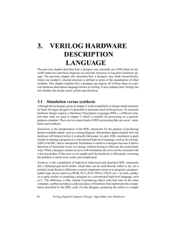 3. Verilog Hardware Description Language