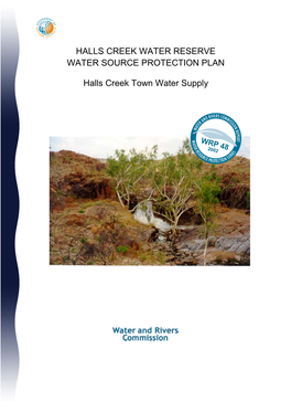 Halls Creek Water Reserve Water Source Protection Plan
