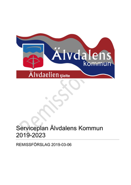 Serviceplan Älvdalens Kommun 2019-2023
