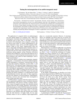 Tuning the Metamagnetism of an Antiferromagnetic Metal