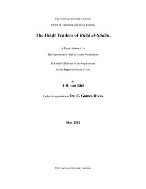 The Ibāḍī Traders of Bilād Al-Sūdān