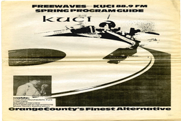 Freewaves: KUCI 88.9 FM Spring [1983] Program Guide