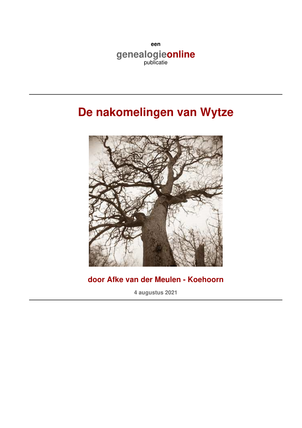 De Nakomelingen Van Wytze