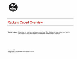 Rackets Cubed Overview