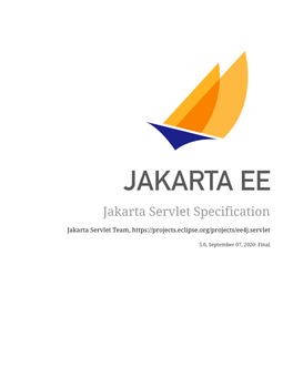 Jakarta Servlet 5.0 Specification Document