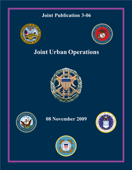 JP 3-06, Joint Urban Operations