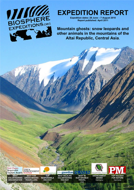 Snow Leopards and Other Animals in the Mountains of the Altai Republic, Central Asia