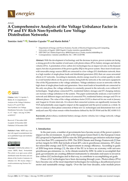 A Comprehensive Analysis of the Voltage Unbalance Factor in PV and EV Rich Non-Synthetic Low Voltage Distribution Networks