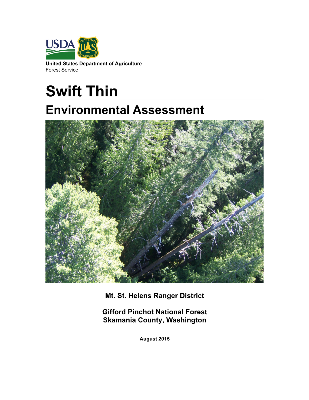 Swift Thin Environmental Assessment