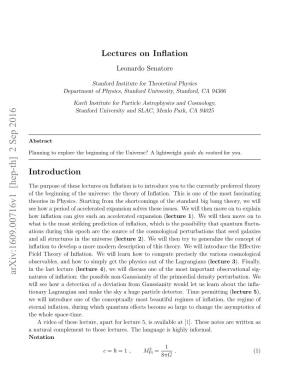 Lectures on Inflation