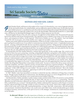 Sri Sarada Societynotes