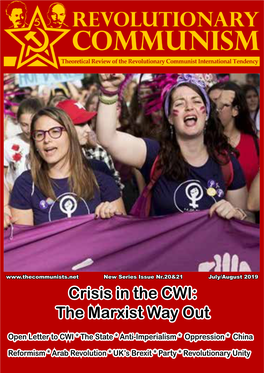 Crisis in the CWI: the Marxist Way Out