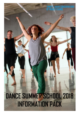 Dance Summer School 2018 Information Pack