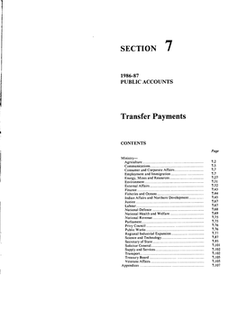 Public Accounts of Canada, 1987