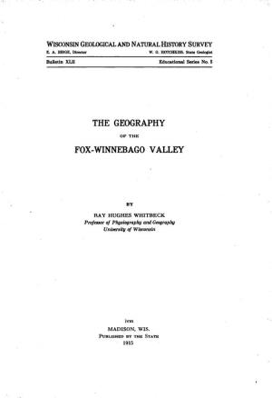 The Geography Fox-Winnebago Valley