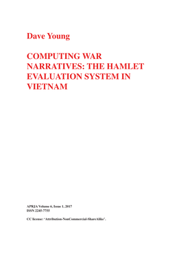 The Hamlet Evaluation System in Vietnam