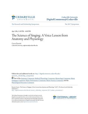 The Science of Singing: a Voice Lesson from Anatomy and Physiology