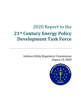 2020 Report to the 21St Century Energy Policy Development Task Force