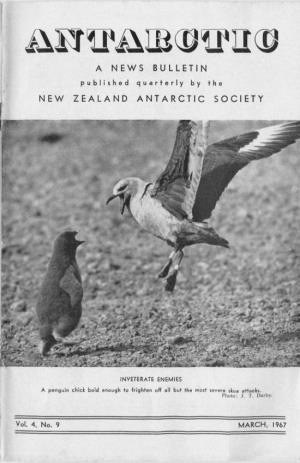 A News Bulletin New Zealand, Antarctic Society