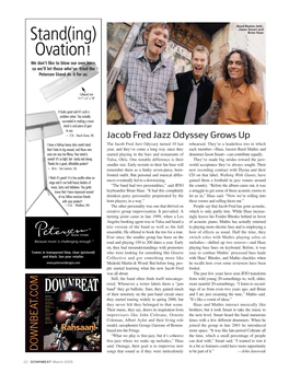 Jacob Fred Jazz Odyssey Grows up the Jacob Fred Jazz Odyssey Turned 10 Last Rehearsed