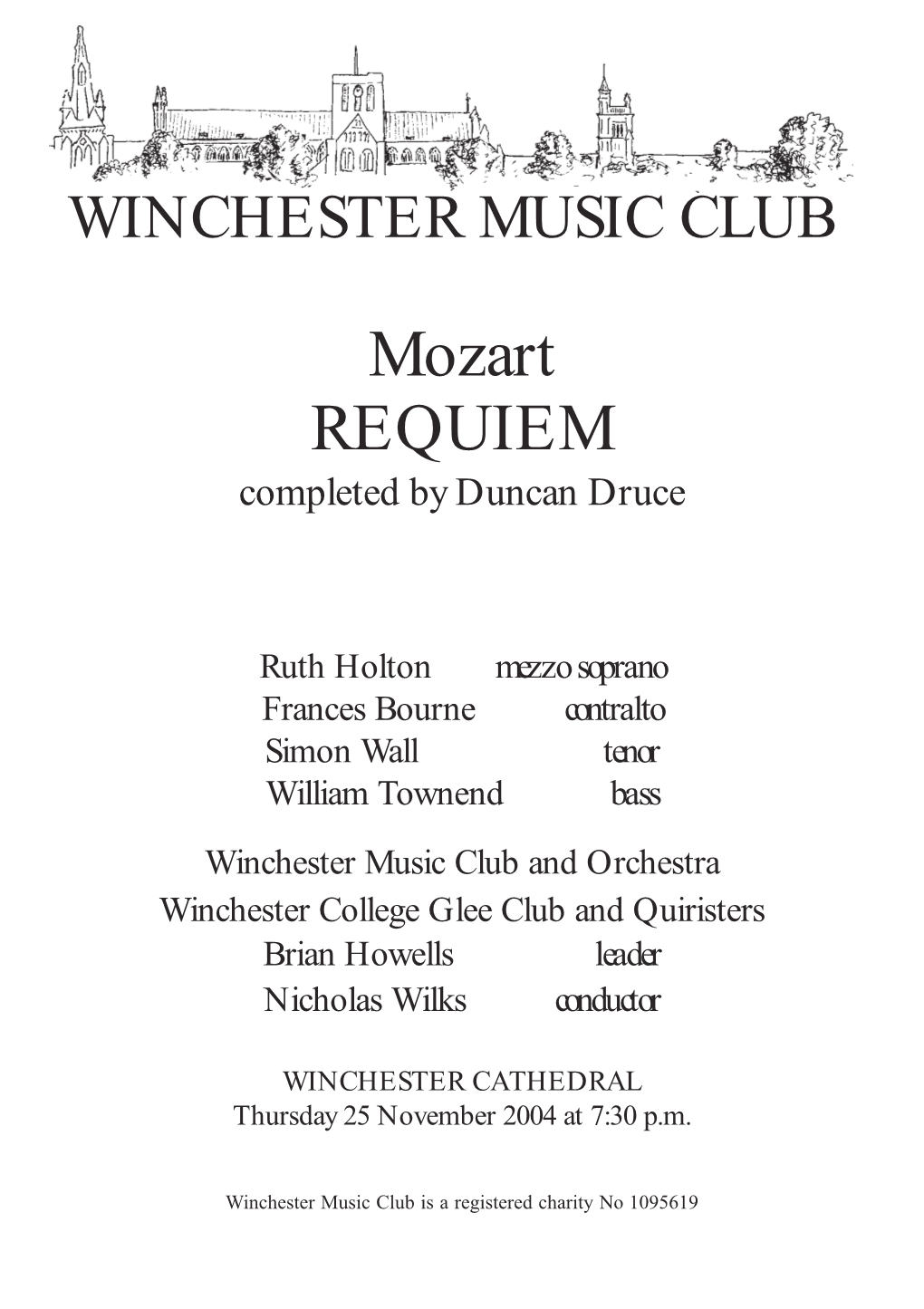 Mozart REQUIEM Completed by Duncan Druce