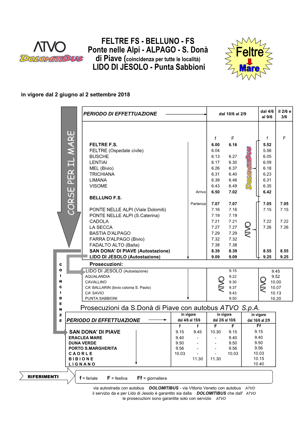 FS Ponte Nelle Alpi - ALPAGO - S