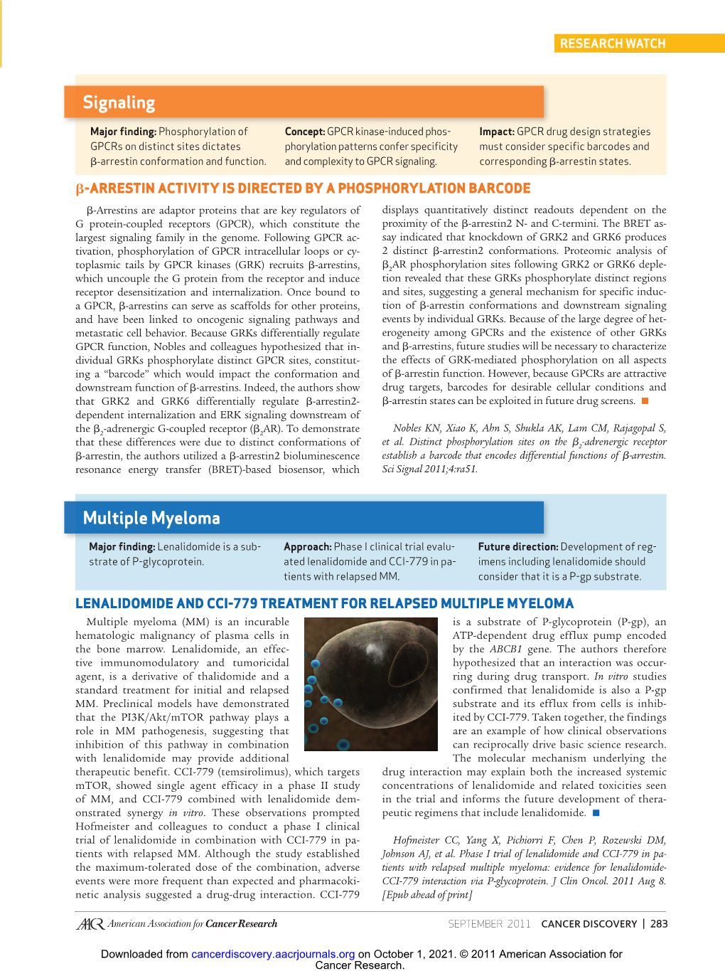 Multiple Myeloma Signaling