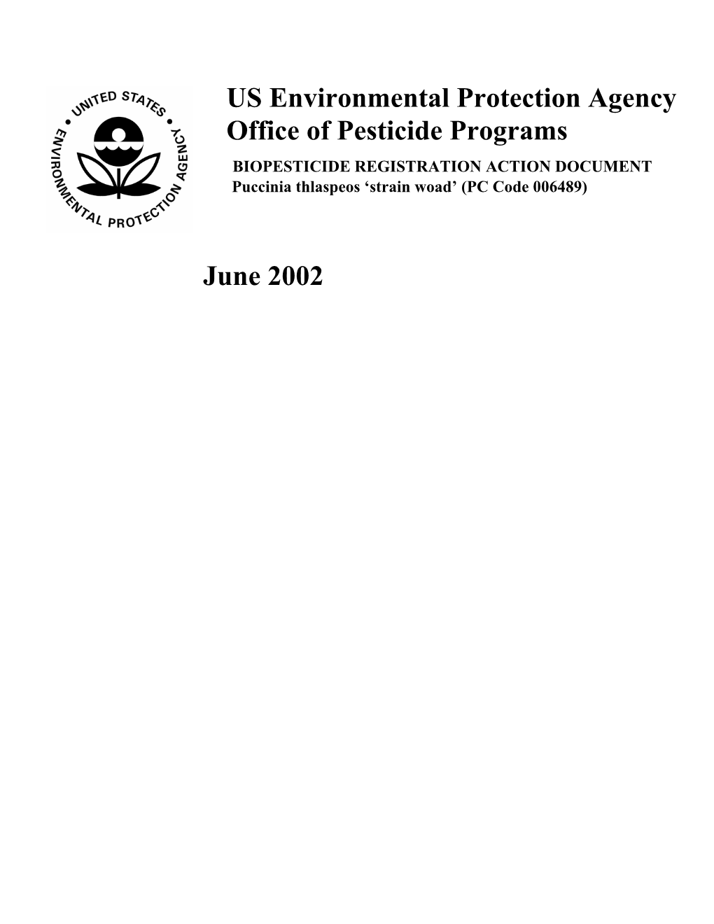 Puccinia Thlaspeos Strain Woad