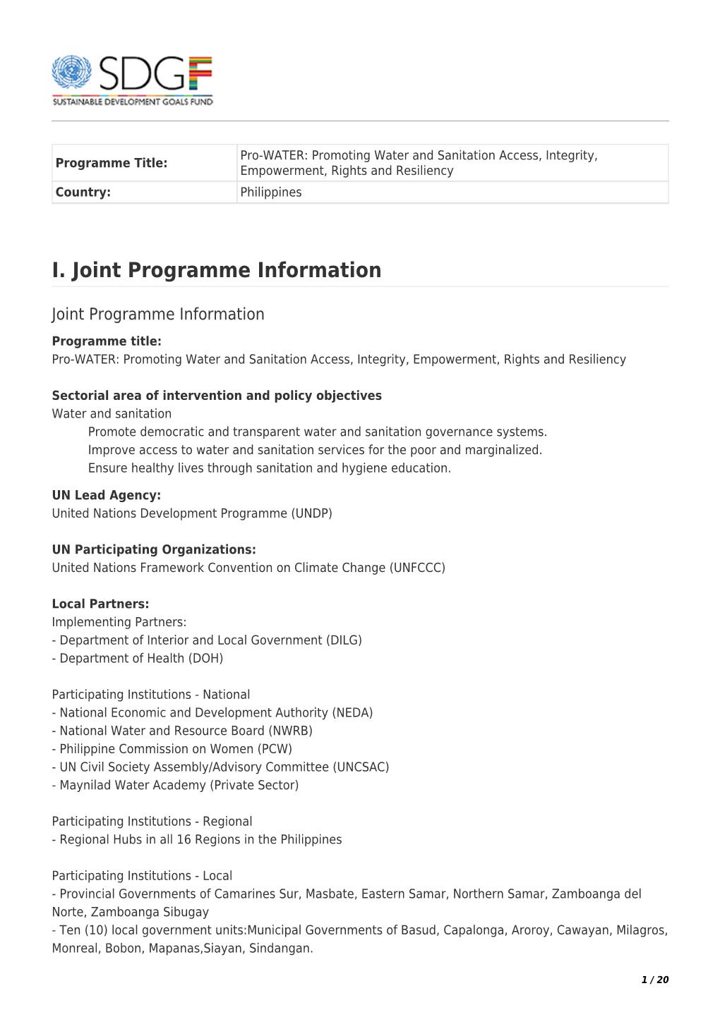 Monitoring Report 2