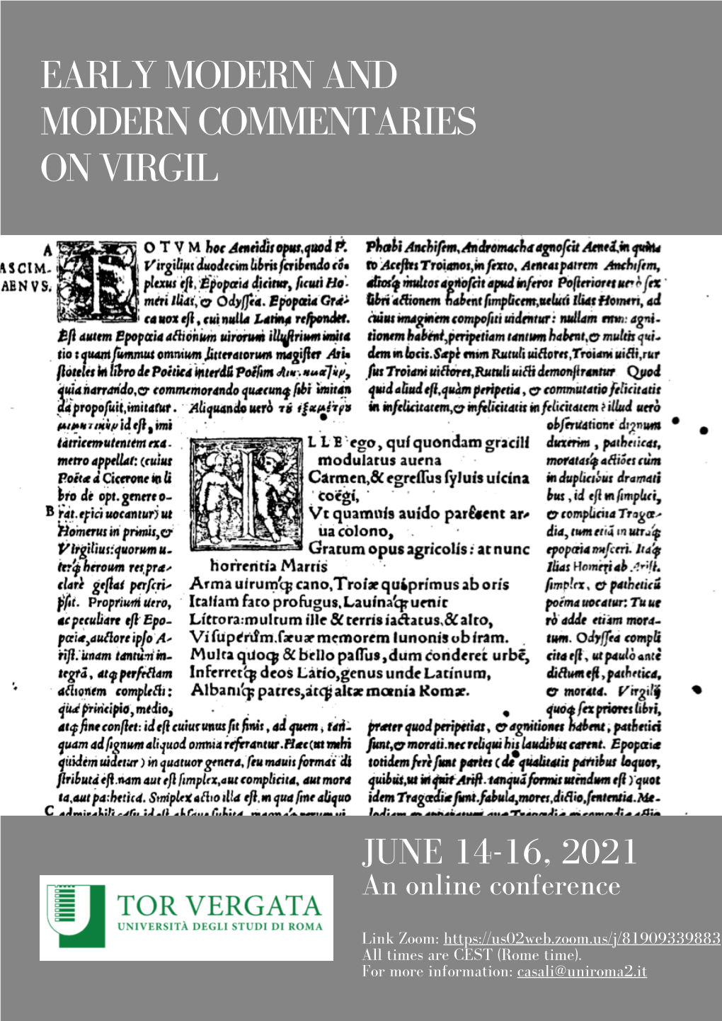 Early Modern and Modern Commentaries on Virgil