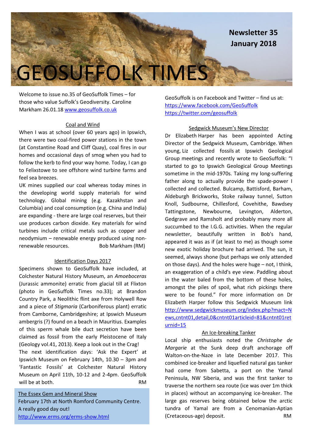 Geosuffolk Times 35