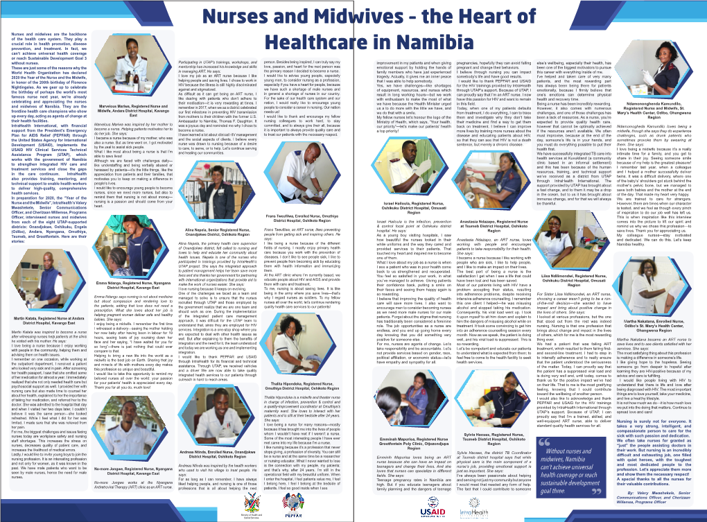 Nurses and Midwives – the Heart of Healthcare in Namibia