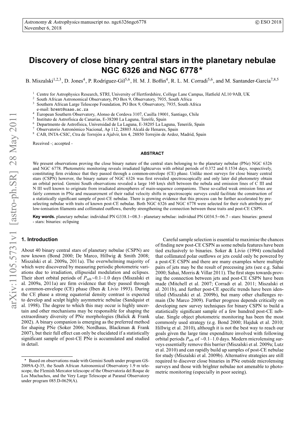 Discovery of Close Binary Central Stars in the Planetary Nebulae NGC 6326 and NGC 6778