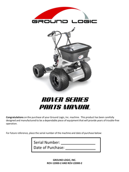 Rover Series Parts Manual