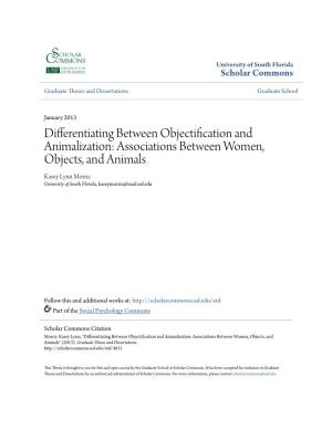 Differentiating Between Objectification and Animalization: Associations Between Women, Objects, and Animals